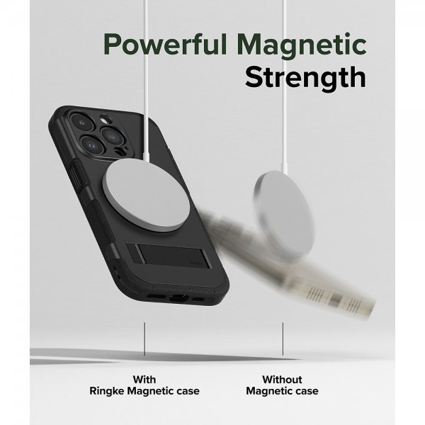 Ringke iPhone 15 Pro -suojakuori Alless MagSafe, musta