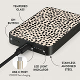 Burga Powerbank MagSafe 5000 mAh Almond Latte Metallinharmaa