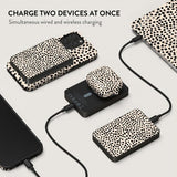 Burga Powerbank MagSafe 5000 mAh Almond Latte Metallinharmaa