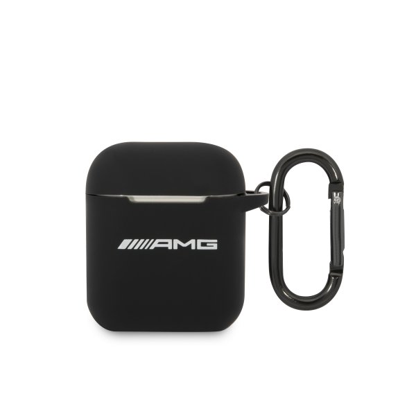 AMG AirPods 1/2 Kuori Liquid Silicone Musta