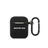AMG AirPods 1/2 Kuori Liquid Silicone Musta