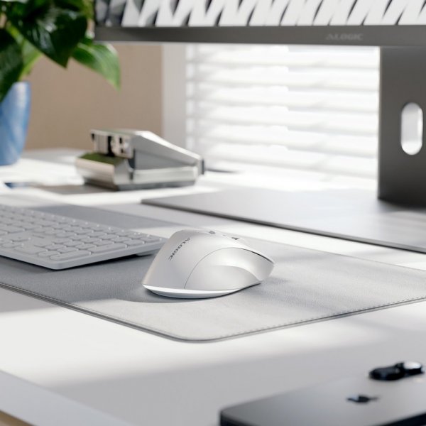 ALOGIC Langaton Hiiri Apex Bluetooth USB-C Ladattava 7-painikkeinen Valkoinen