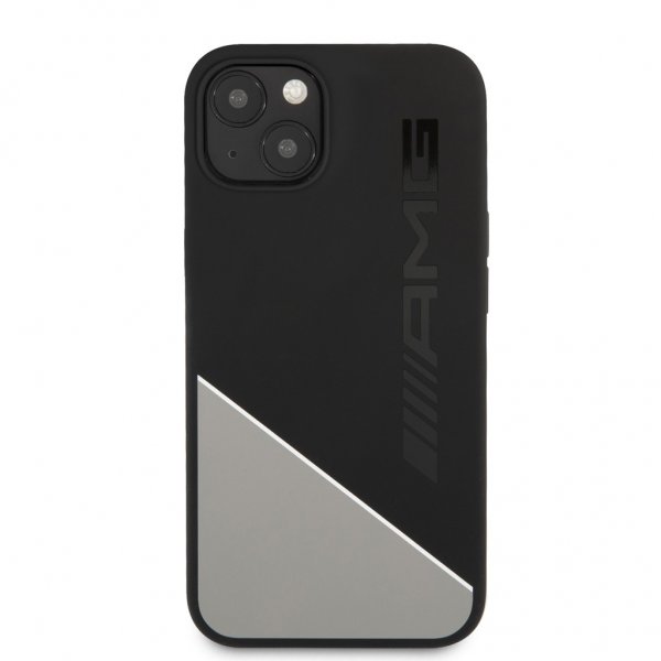 AMG iPhone 13 Mini -kuori, nestemäinen silikoni, kaksivärinen, harmaa