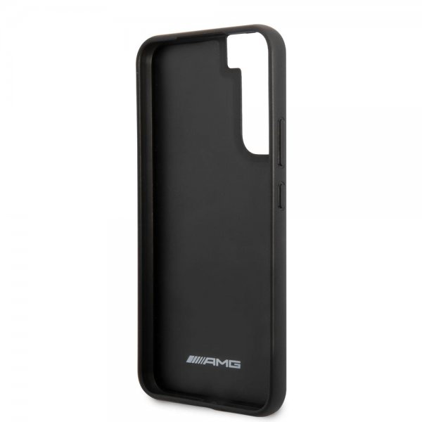 AMG Samsung Galaxy S22 Plus Kuoret Leather Stripe Carbon Musta