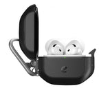 KeyBudz AirPods 4 -kuori, ElementProof Series, Carbon Black