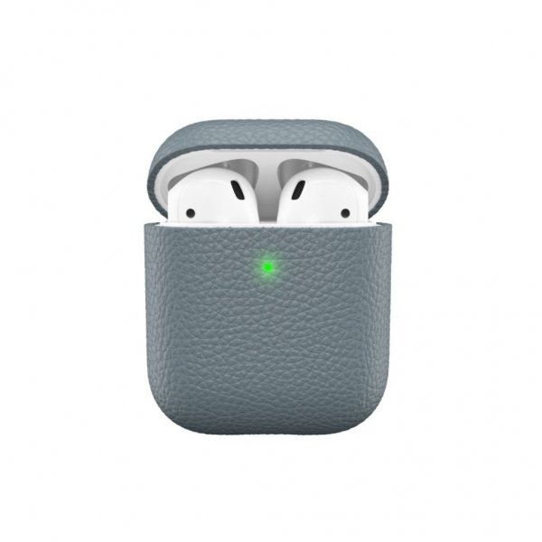 KeyBudz AirPods (1/2) Kotelo PodSkinz Aito nahka Liuskekivi