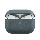 KeyBudz AirPods Pro -kotelo PodSkinz, aitoa nahkaa, liuskekivi