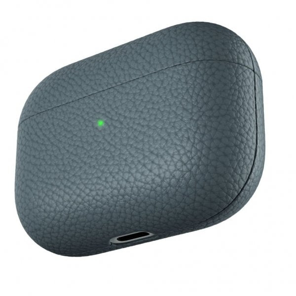 KeyBudz AirPods Pro -kotelo PodSkinz, aitoa nahkaa, liuskekivi