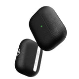 KeyBudz AirPods Pro -kotelo PodSkinz, aitoa nahkaa, musta