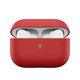 KeyBudz AirPods Pro -kotelo, PodSkinz, aitoa nahkaa, punainen