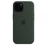 Apple Alkuperäinen iPhone 15 Silikonikuori MagSafe Sypressi