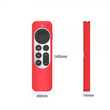 Apple TV 4K 2021/Apple TV Remote (2. sukupolvi) Silikonikuori Punainen