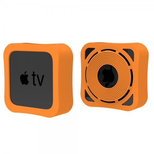 Apple TV 4K 2021 Silikonikuori Oranssi