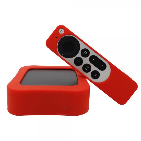 Apple TV 4K 2022 Silikonisuojus Punainen
