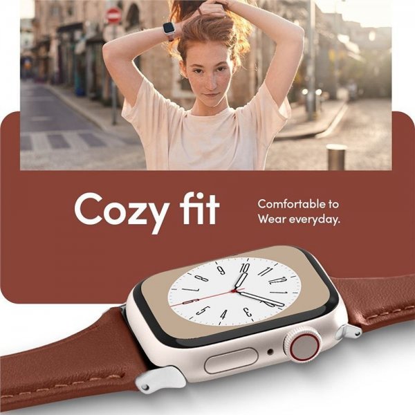 Spigen Apple Watch 38/40/41/42mm ranneke Kajuk Chestnut