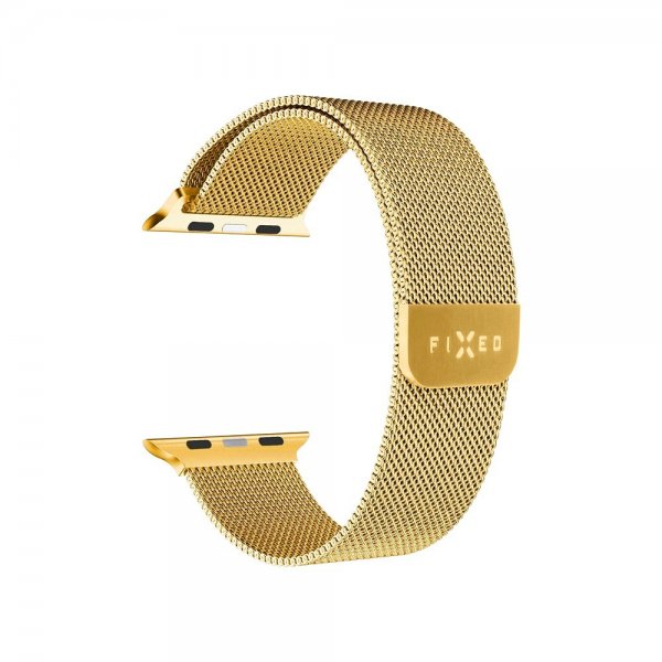 Kiinteä Apple Watch 38/40/41/42mm ranneke, Mesh Strap, Kulta