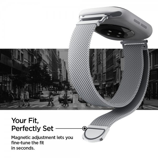 Spigen Apple Watch 38/40/41/42mm ranneke WBM4 Silver