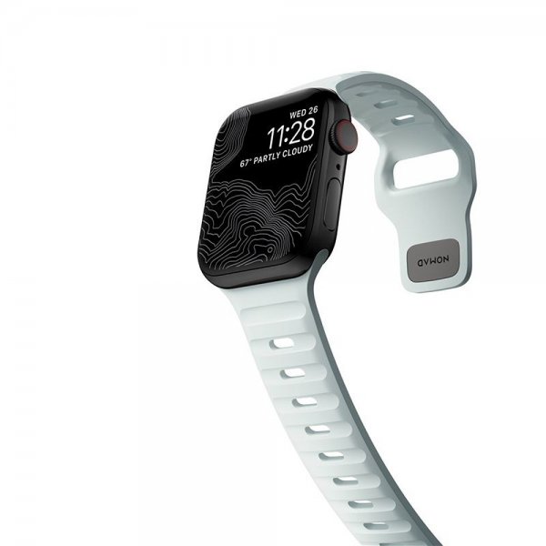 Nomad Apple Watch 38/40/41/42mm ranneke Sport Band Icy Blue Glow