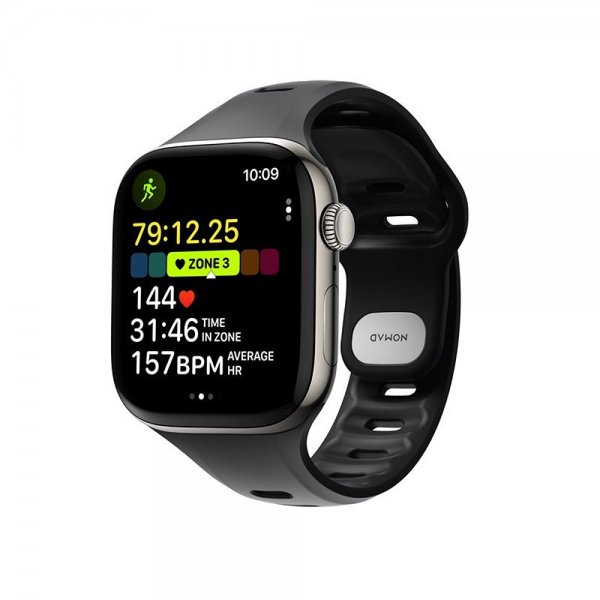 Nomad Apple Watch 38/40/41/42mm ranneke Tempo Band, musta