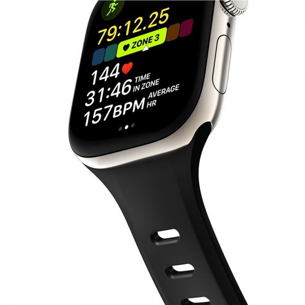 Nomad Apple Watch 38/40/41/42mm ranneke Tempo Band, musta
