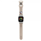 Hello Kitty Apple Watch 38/40/41/42mm ranneke, nestemäinen silikoni, beige