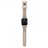 Hello Kitty Apple Watch 38/40/41/42mm ranneke, nestemäinen silikoni, beige