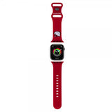 Hello Kitty Apple Watch 38/40/41/42mm ranneke Liquid Silicone Punainen
