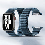 Apple Watch 38/40/41/42mm ranneke mokkaa, sininen