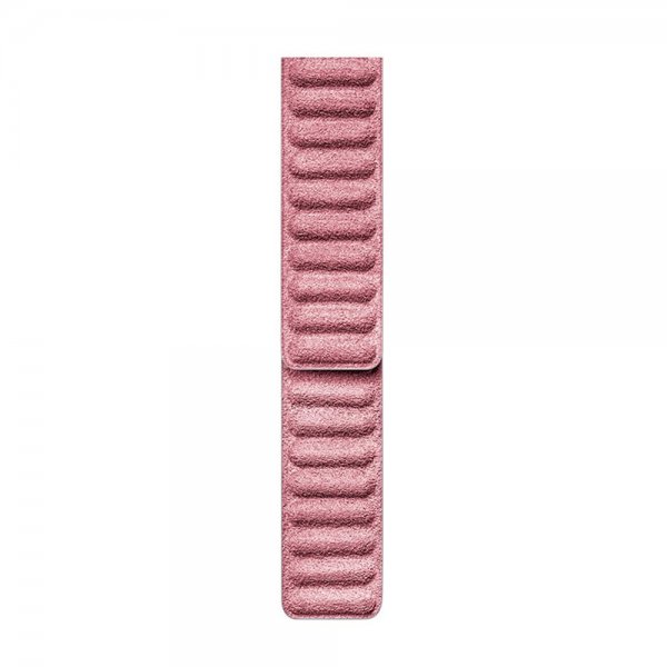 Apple Watch 38/40/41/42mm Mokkanahkaranneke, pinkki