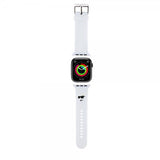 Karl Lagerfeld Apple Watch 38/40/41/42mm ranneke kumi NFT Choupette valkoinen