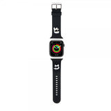 Karl Lagerfeld Apple Watch 38/40/41mm ranneke, kumia, NFT Karl & Choupette, musta