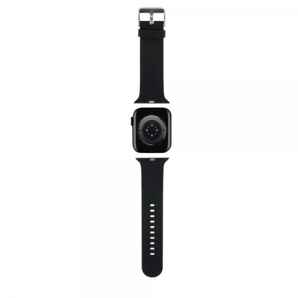 Karl Lagerfeld Apple Watch 38/40/41mm ranneke, kumia, NFT Karl & Choupette, musta