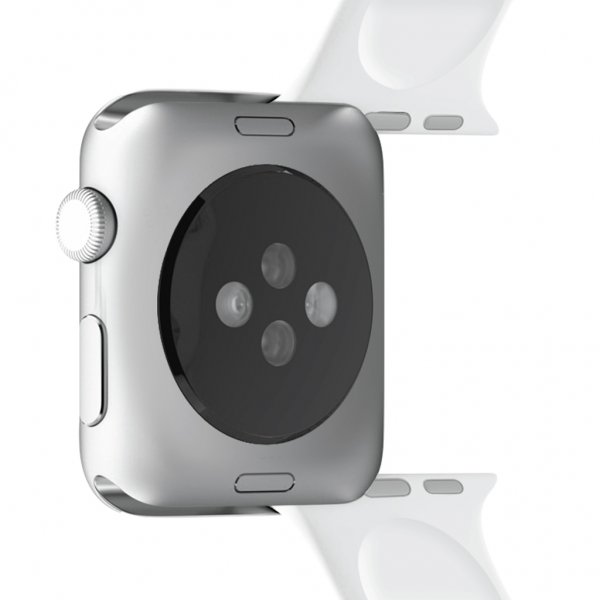 Puro Apple Watch 38/40/41/42mm ranneke ICON silikoniranneke valkoinen