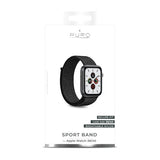 Puro Apple Watch 38/40/41/42mm ranneke Sport Band musta