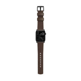 Nomad Apple Watch 38/40/41/42mm ranneke Modern Band Black Hardware Rustic Brown