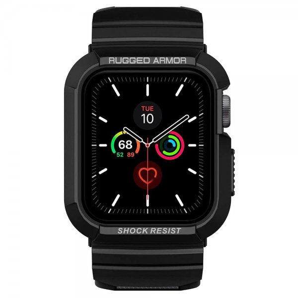 Spigen Apple Watch 40/41mm Kuori rannekkeella Rugged Armor Pro Musta