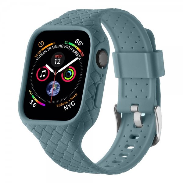 Apple Watch 41mm ranneke, kudottu, sinivihreä