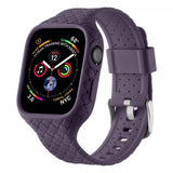 Apple Watch 41mm ranneke, kudottu kuvio, violetti