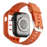 Apple Watch 41mm ranneke, kudottu, oranssi