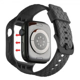 Apple Watch 41mm Ranneke, kangaskuvioitu, musta