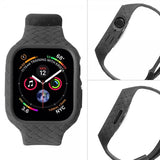 Apple Watch 41mm Ranneke, kangaskuvioitu, musta