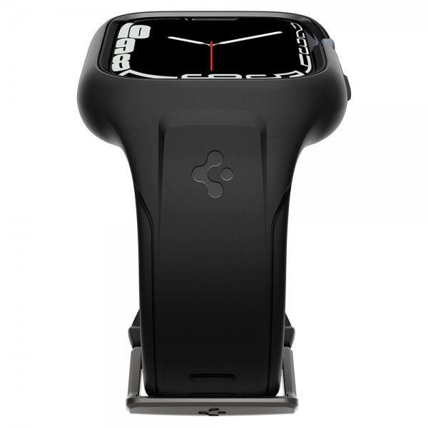 Spigen Apple Watch 41mm Suojakuori ja ranneke Liquid Air Pro, musta