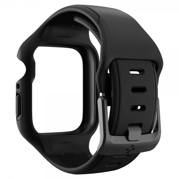Spigen Apple Watch 41mm Suojakuori ja ranneke Liquid Air Pro, musta