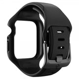 Spigen Apple Watch 41mm Suojakuori ja ranneke Liquid Air Pro, musta