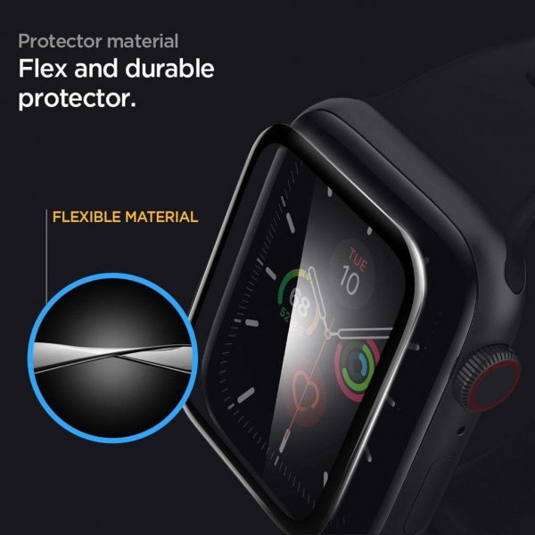 Spigen Apple Watch 41 mm -näytönsuoja ProFlex EZ Fit 2-pakkaus