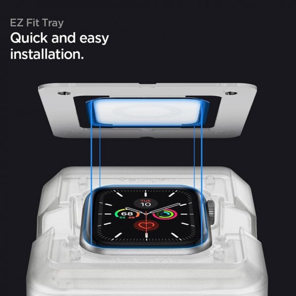 Spigen Apple Watch 41 mm -näytönsuoja ProFlex EZ Fit 2-pakkaus