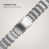Kiinteä Apple Watch 42/44/45/46mm ranneke, titaaninen ranneke, luonnollinen