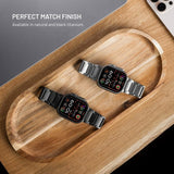Kiinteä Apple Watch 42/44/45/46mm ranneke, titaaninen ranneke, luonnollinen
