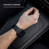 Korjattu Apple Watch 42/44/45/46mm ranneke titaaniranneke musta