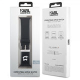 Karl Lagerfeld Apple Watch 44/45/46/Apple Watch Ultra -ranneke Kumi NFT Choupette Musta